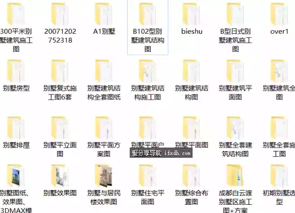 设计图纸 1400多套农村自建房+别墅图纸 轻松打造理想居所-奇趣日