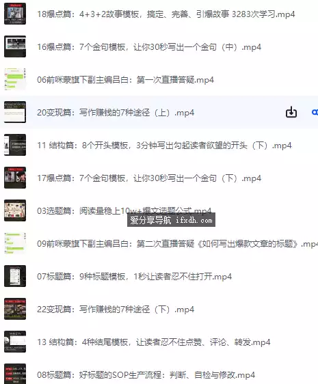图片[1]-手把手教你零基础写作/业余时间月入过万/22课时-奇趣日