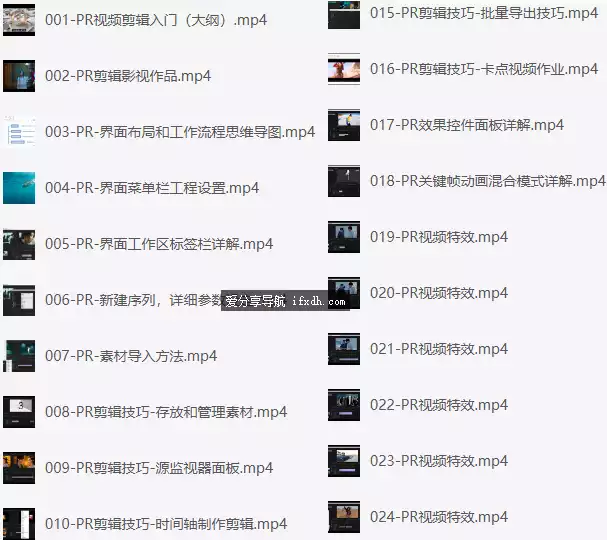 图片[1]-PR从零基础入门到视频剪辑大神教程 100集全-奇趣日