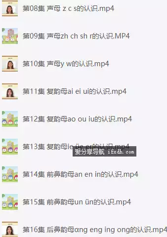 图片[1]-《23天搞定拼音》幼小衔接拼音动画课 22课时-奇趣日