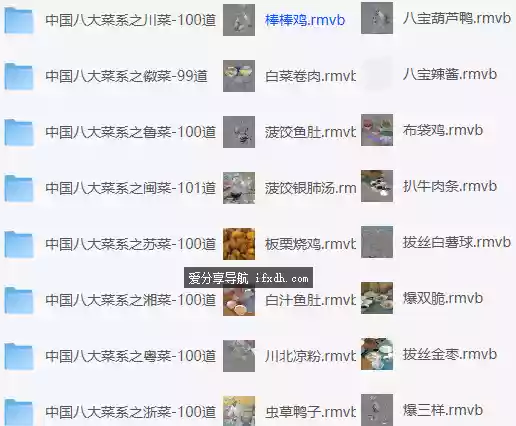 图片[1]-中国八大菜系视频课（800道菜品）-奇趣日